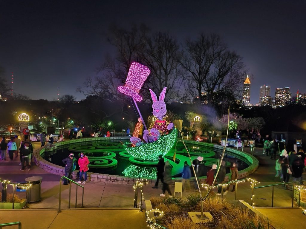 Garden Lights, Holiday Nights display at the Atlanta Botanical Garden